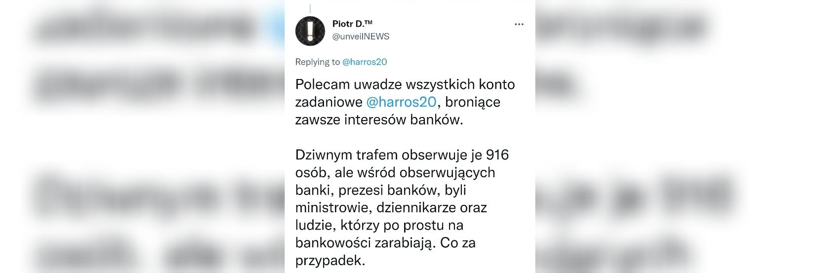 harros 'makrowywiadowca' banner