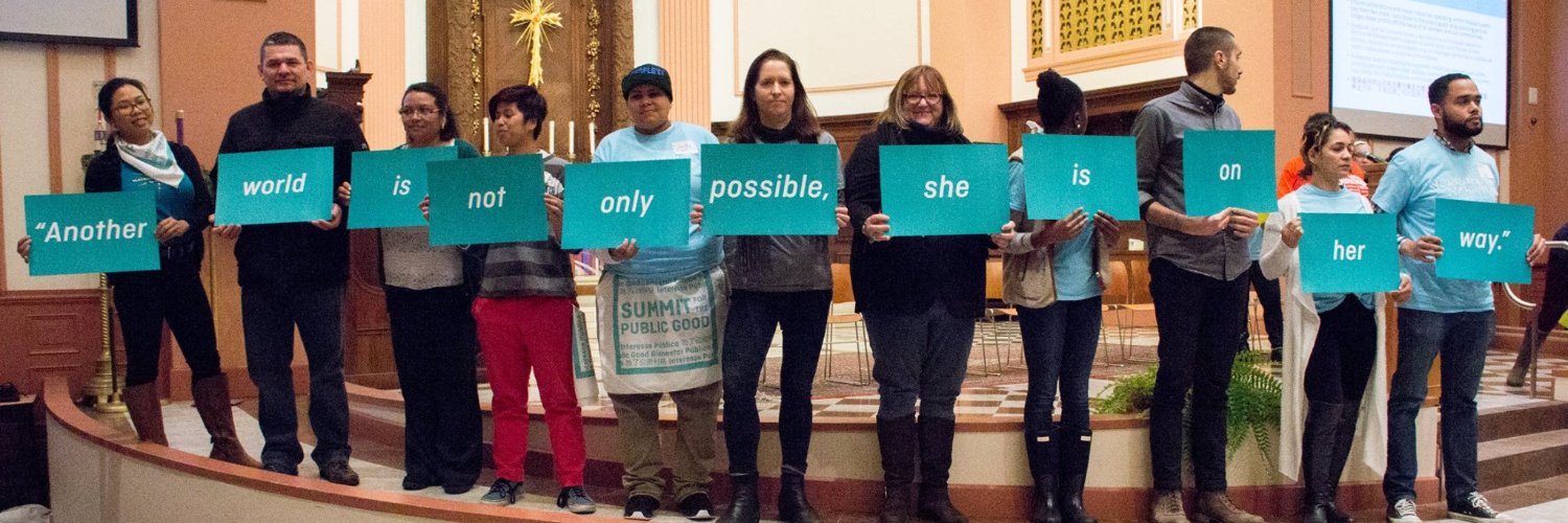 Community Labor United banner