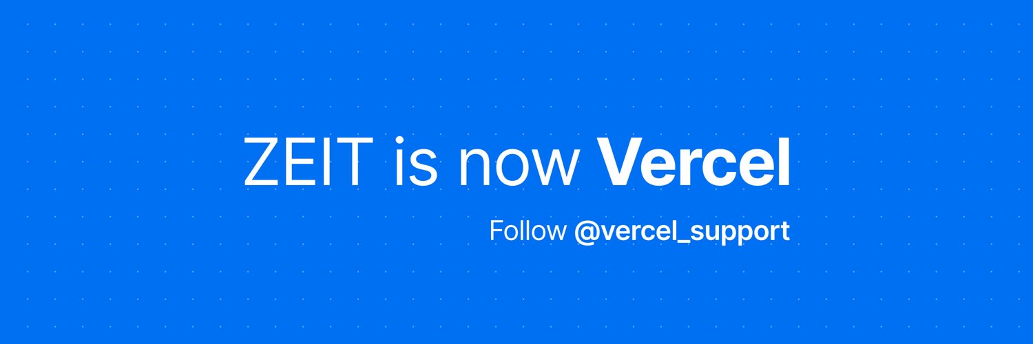 Vercel Support banner