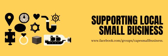 #SupportLocal small biz! 🇿🇦🌍 banner