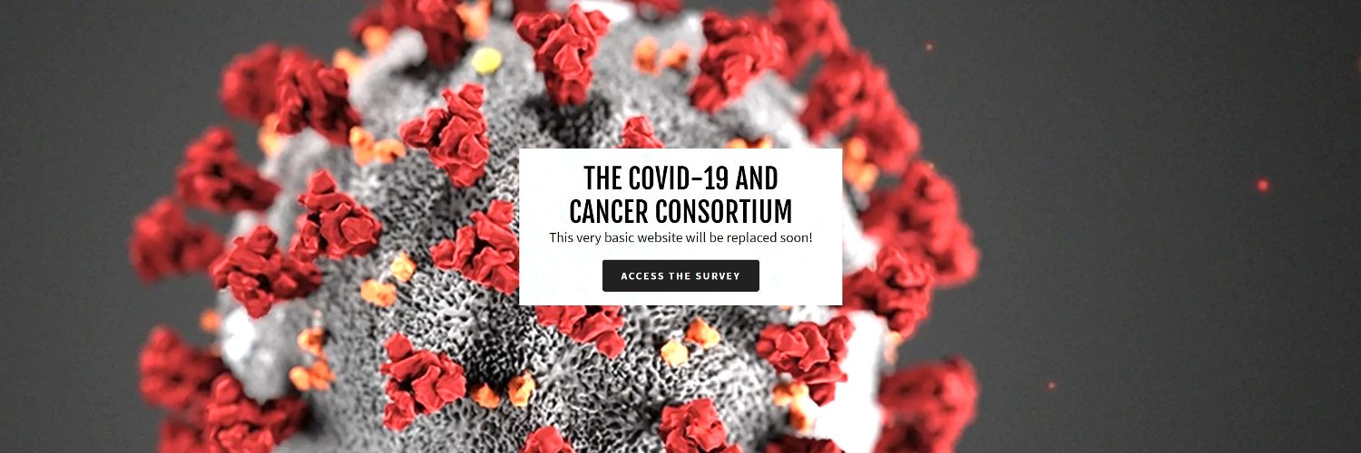 COVID-19 and Cancer Consortium (CCC19) Registry Profile Banner