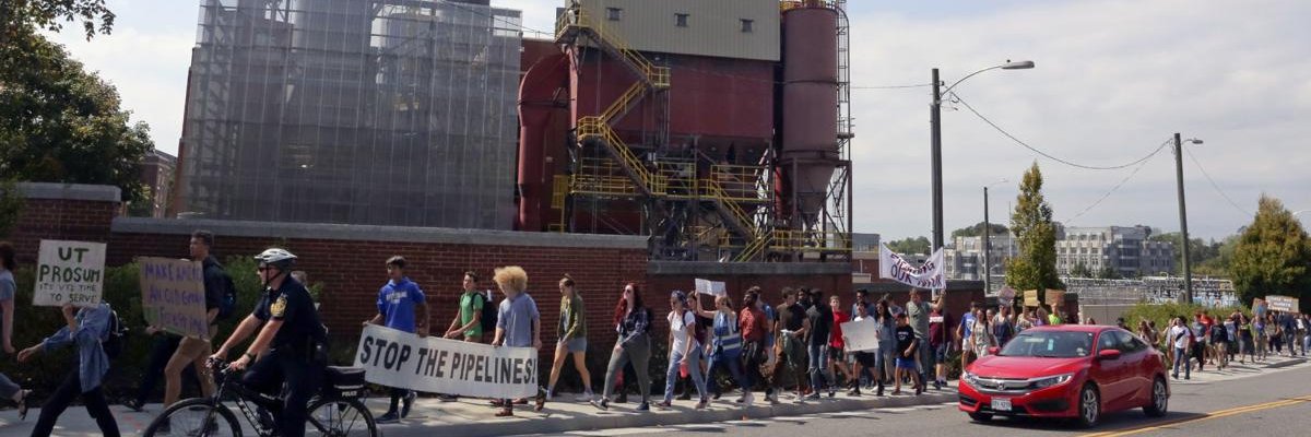 Virginia Tech For Climate Justice banner