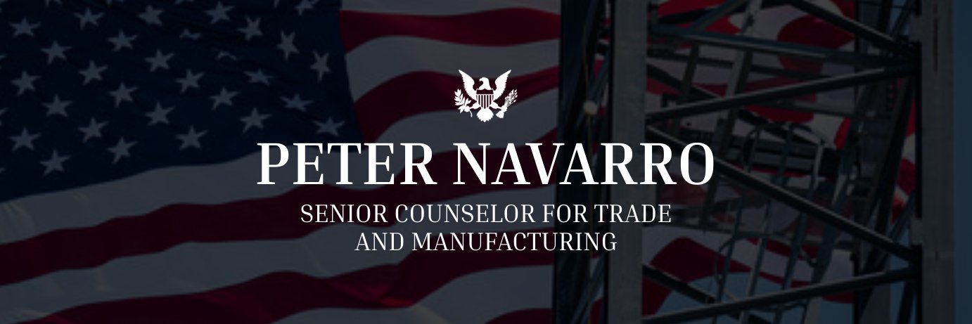 Peter Navarro's banner