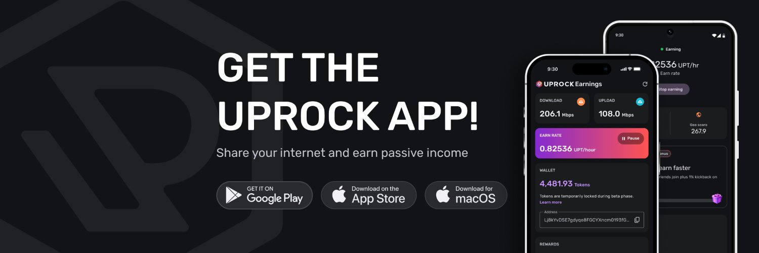 UpRock's banner