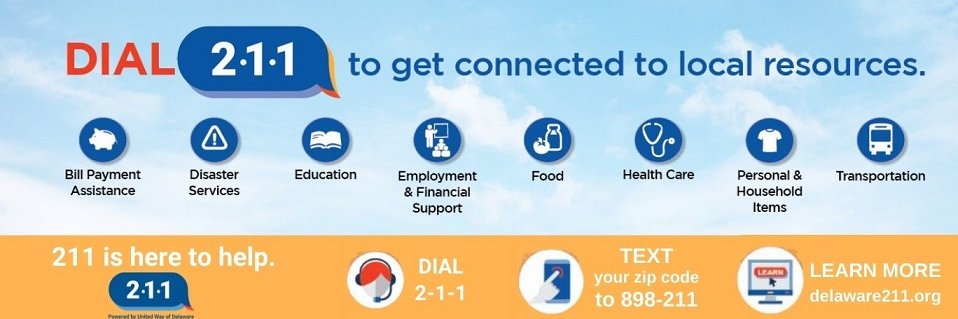 Delaware211 banner