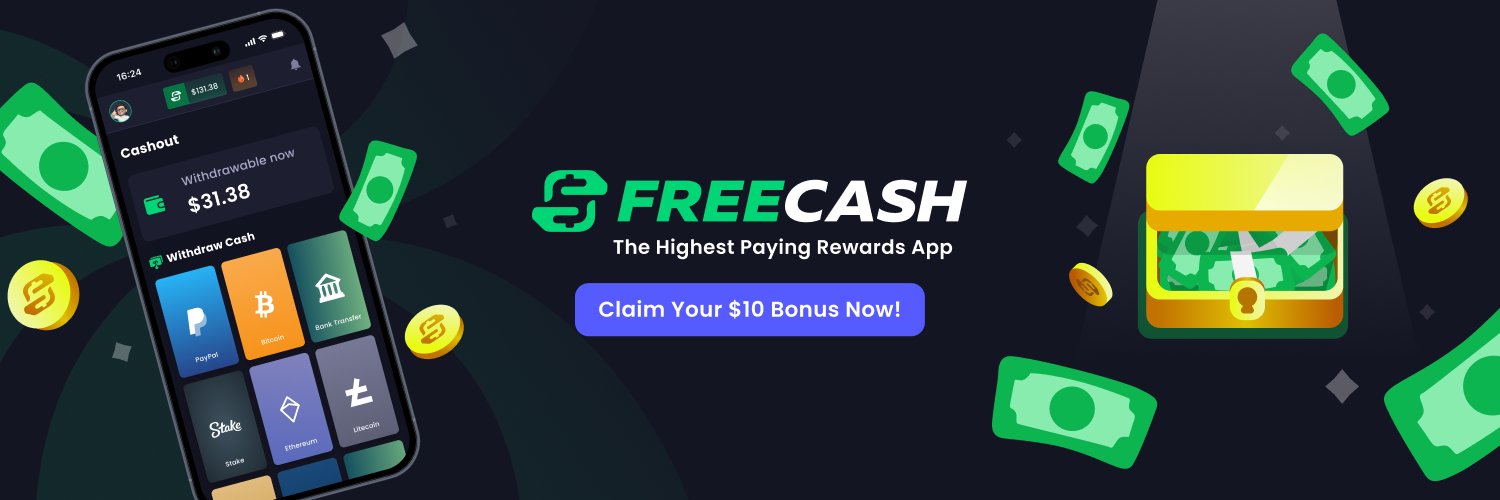 Freecash.com banner