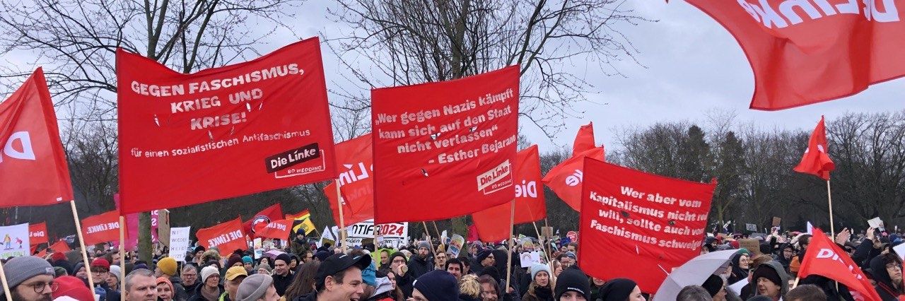 DIE LINKE - BO Wedding's banner