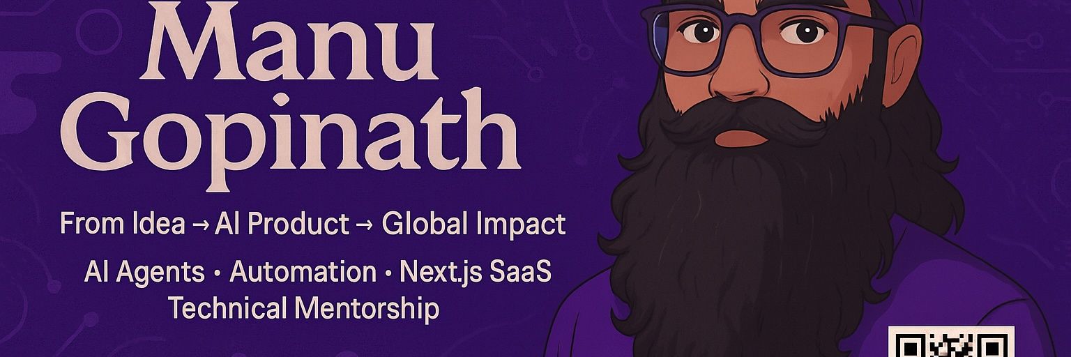 Manu Gopinath banner