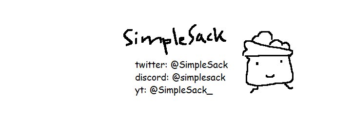 /ˈsɪm.pl̩.sæk/'s banner