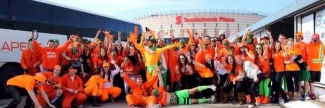 Orange Army banner