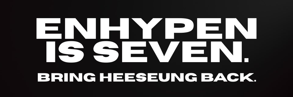 ₊༉ 𝐒⭟𝐈𝐍𝐆ֶָ֢〞#ENHYPENISSEVEN banner