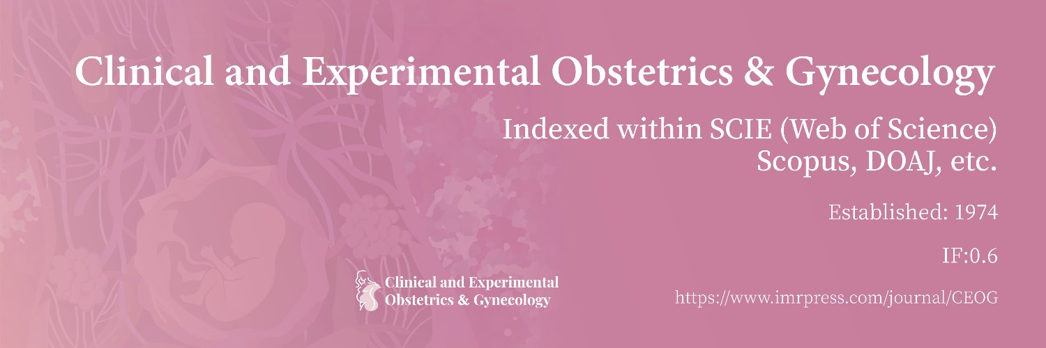 Clinical and Experimental Obstetrics & Gynecology banner