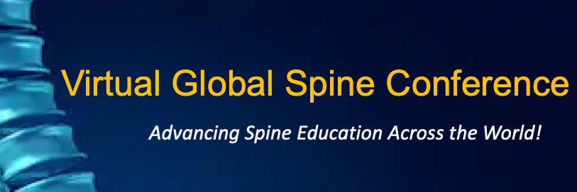 Virtual Global Spine Conference's banner