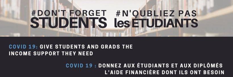 Don't Forget Students-N'Oubliez Pas les Étudiants banner