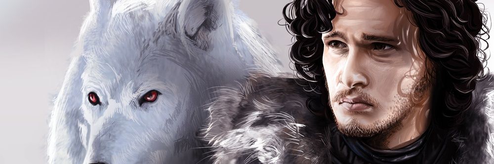 Jon Snow Winterffel banner