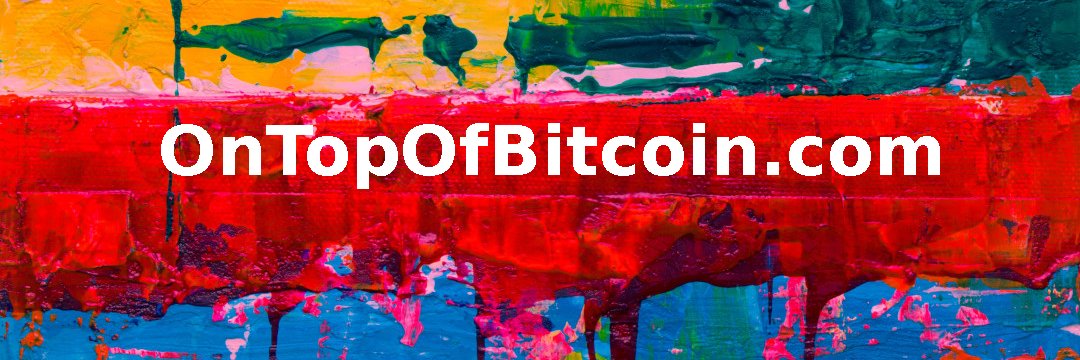 on top of Bitcoin banner