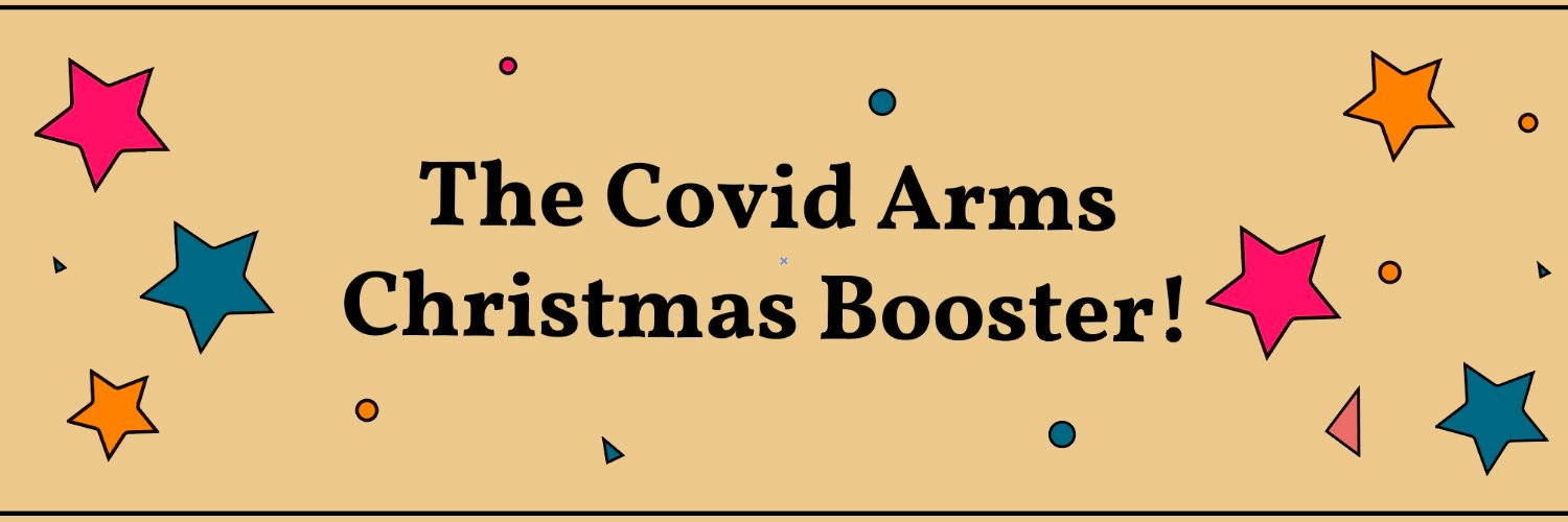 The Covid Arms banner