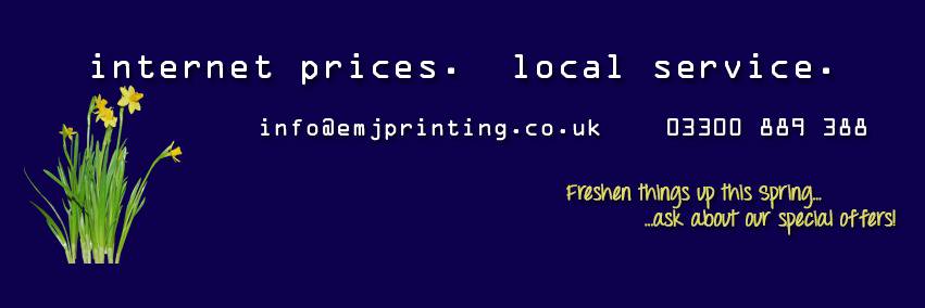 EMJ Printing banner