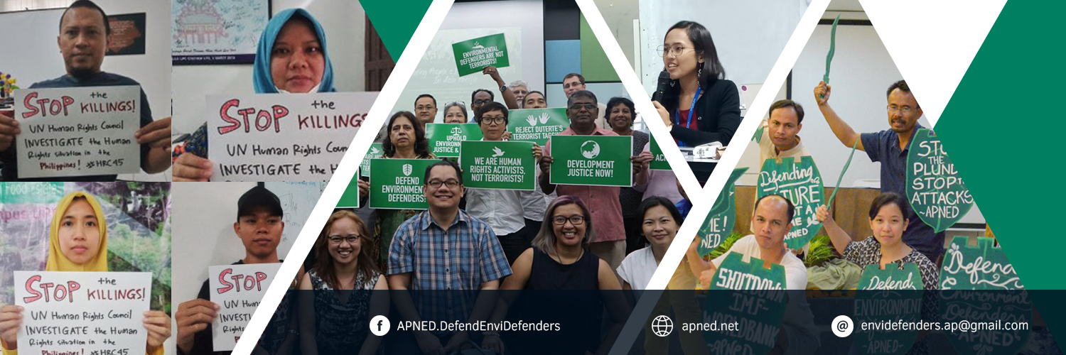 Asia Pacific Network of Environmental Defenders banner