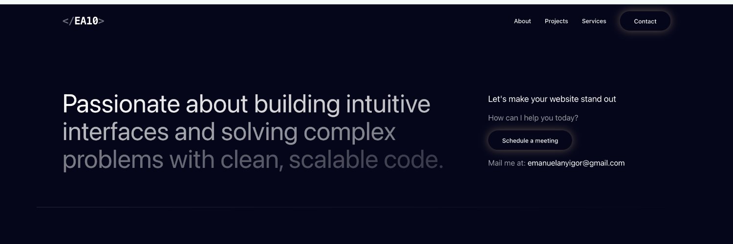 Emmanuel A. | Software Developer banner