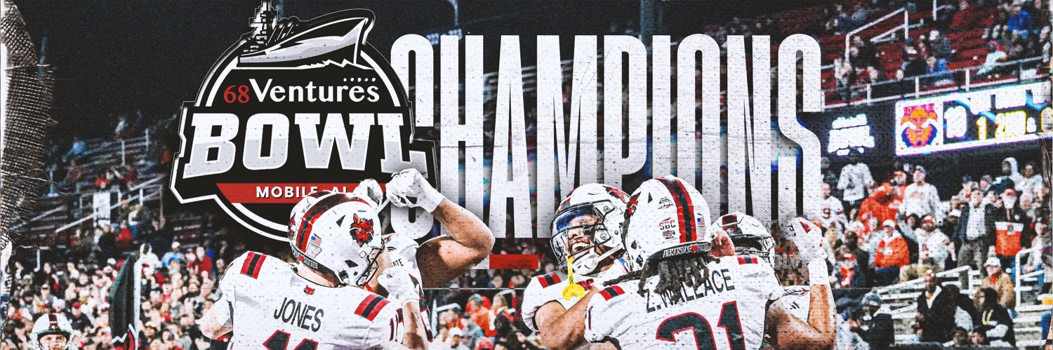 Arkansas State Football's banner