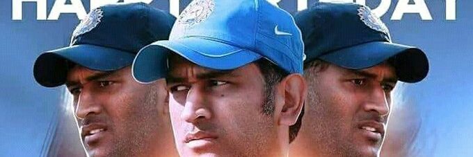 Dhoni MSDhoni fan Club banner