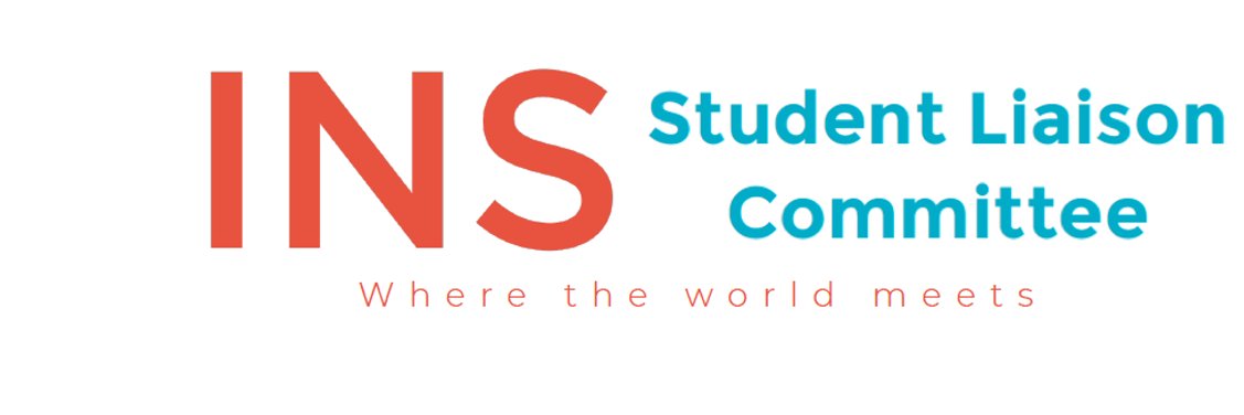 INS Student Liaison Committee's banner