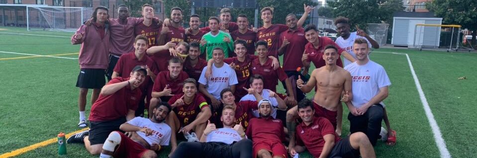 Regis College Men's Soccer banner