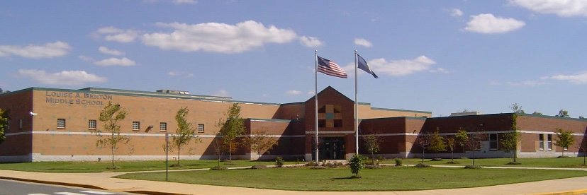 Benton Middle School Front Office banner