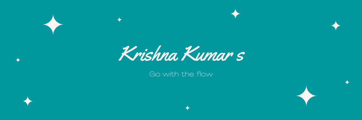 Krishna Kumar S banner
