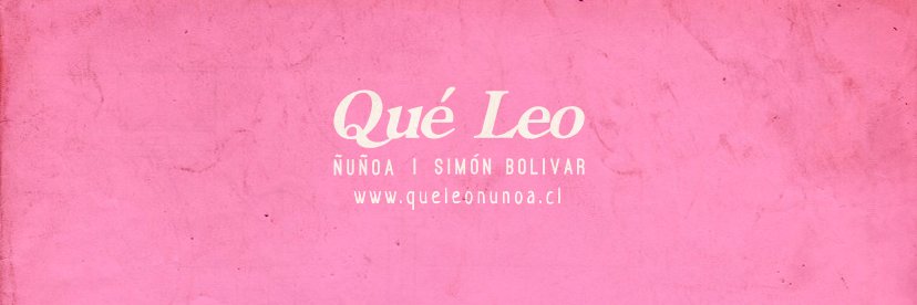 Qué Leo Ñuñoa | Simón Bolivar banner
