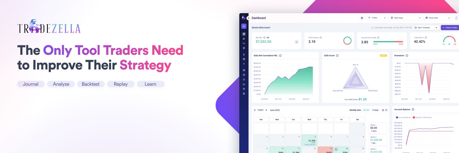 TradeZella 🦄 banner