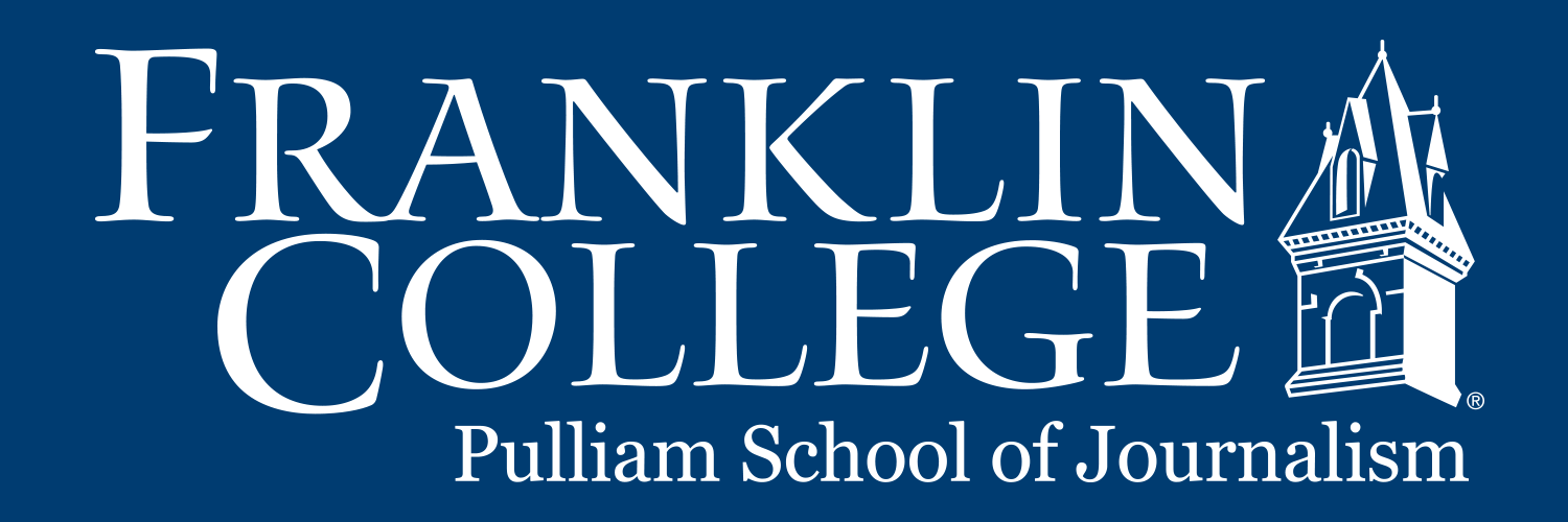 Franklin College Pulliam School of Journalism banner