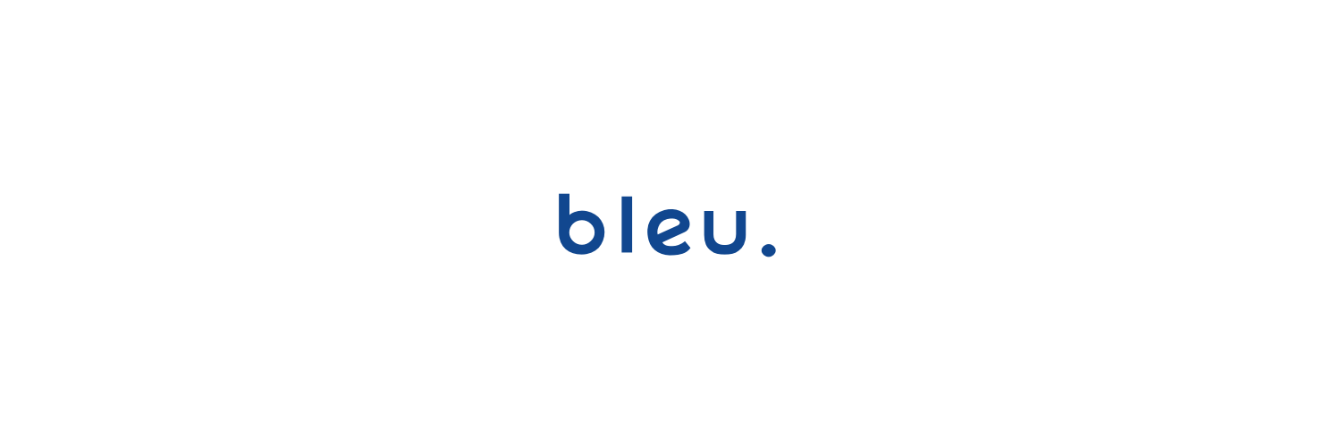 bleu. banner