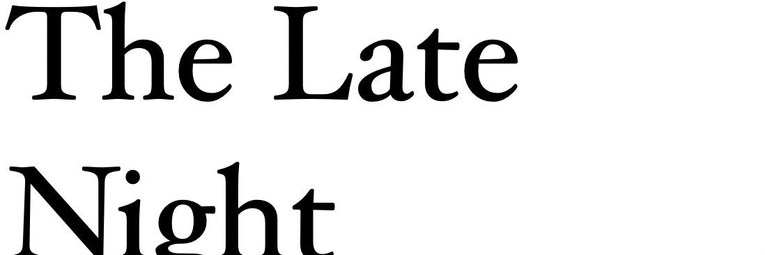 The Late Night Record banner