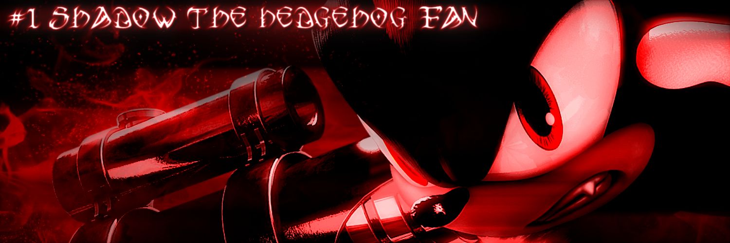 #1 Shadow The Hedgehog Fan Profile Banner