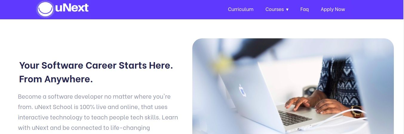 unextschool's profile banner image