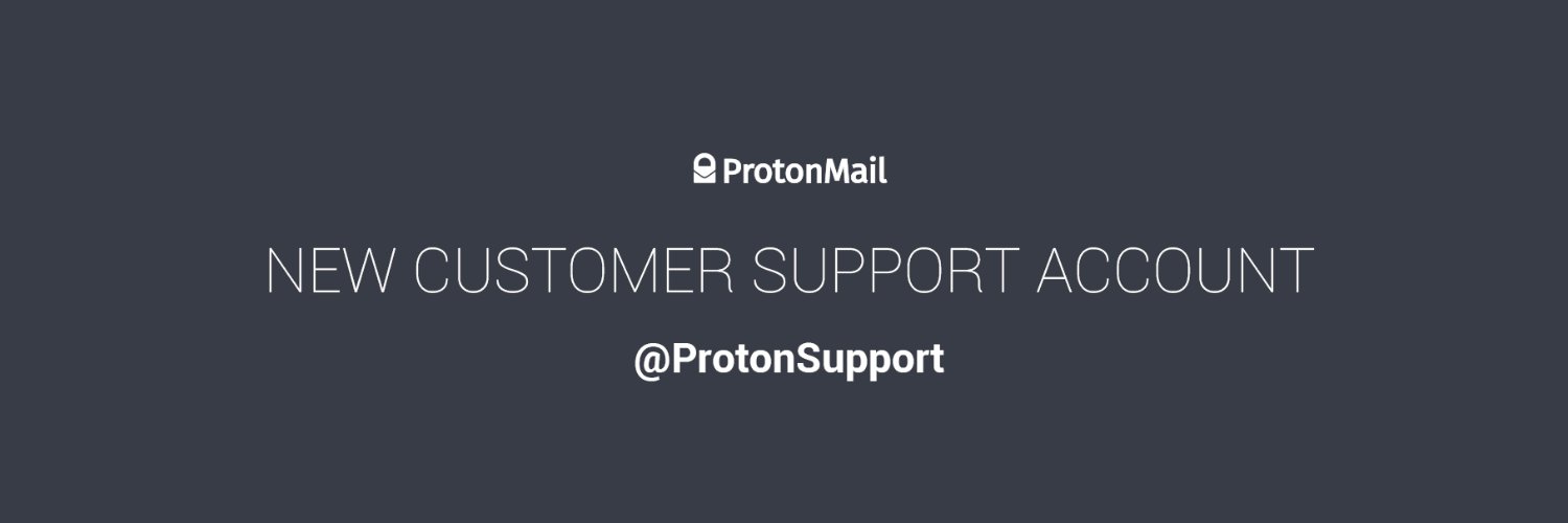 ProtonMail Support banner