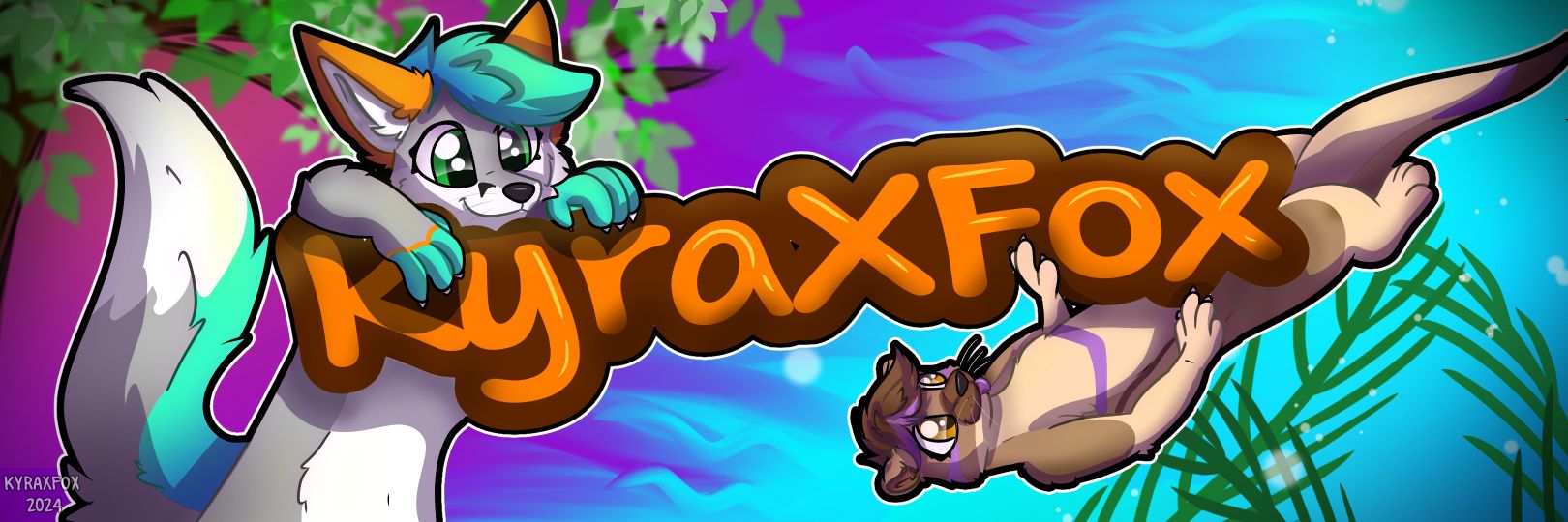💜🧡KyraXFox 🧡💜 banner