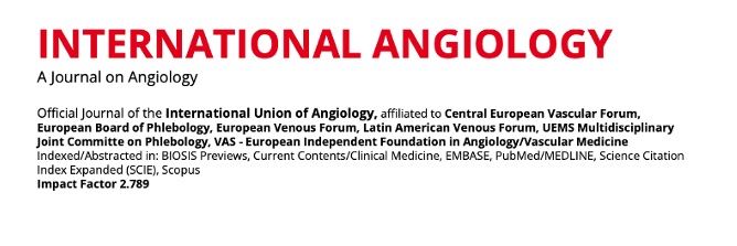 International Angiology banner