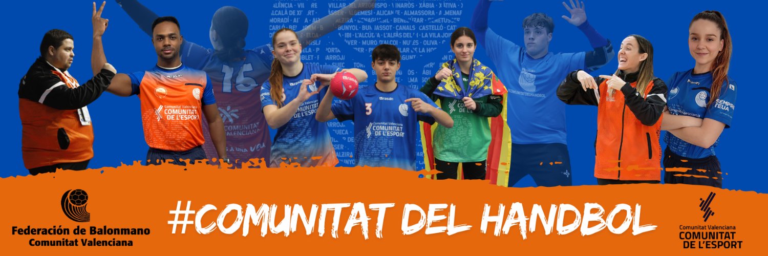 #ComunitatDelHandbol 🧡💙 banner