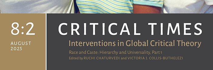 Critical Times banner