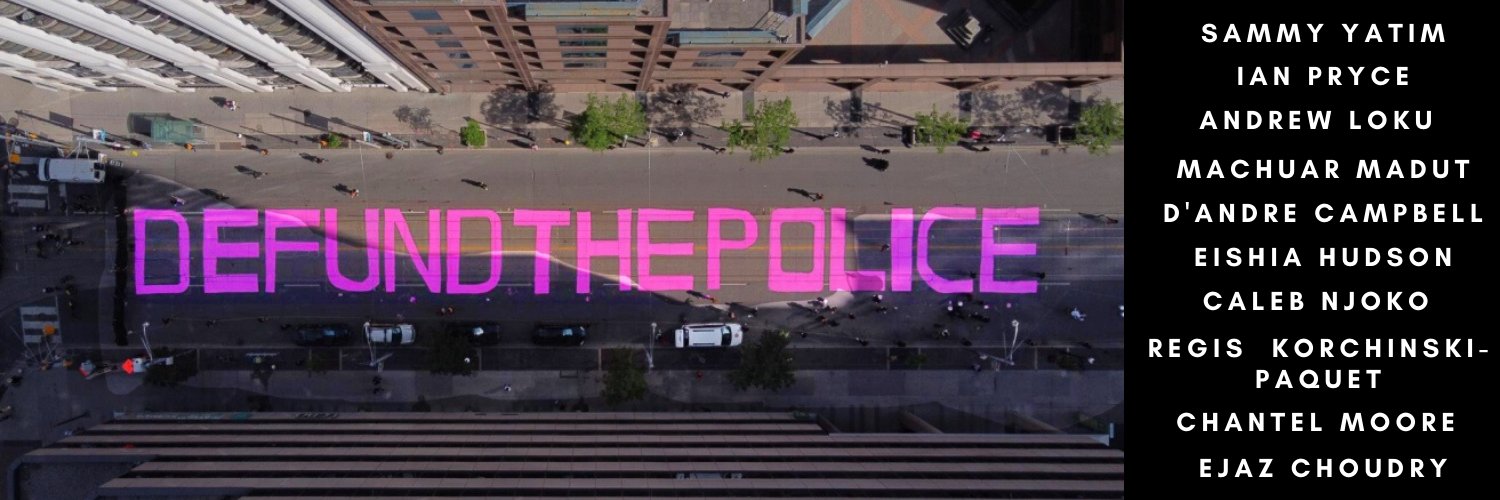 Doctors For Defunding Police banner