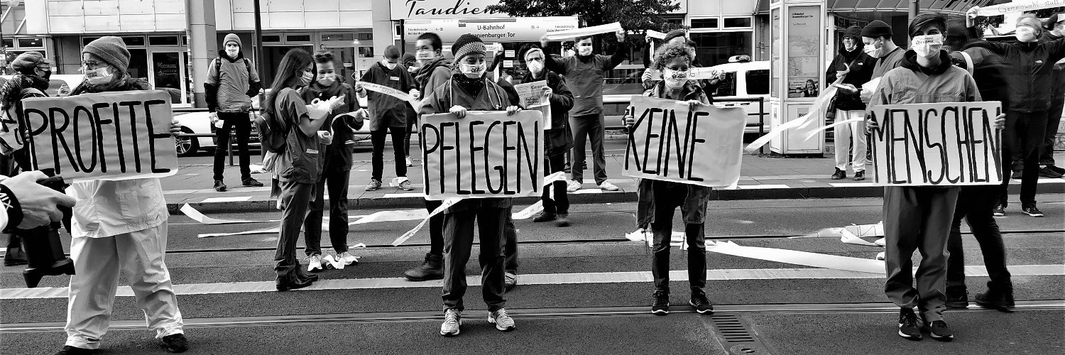 Berliner Bündnis Gesundheit statt Profite banner