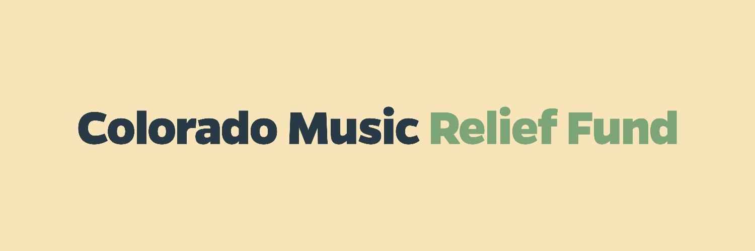 Colorado Music Relief Fund Profile Banner