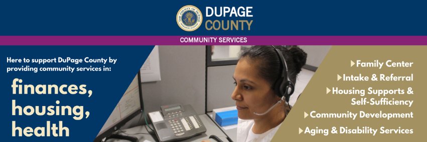 DuPage County Community Services banner