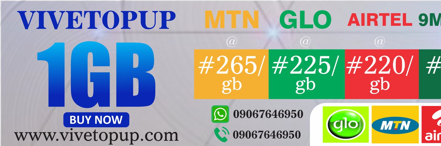 ViveTopUp:Buy Cheap Data banner