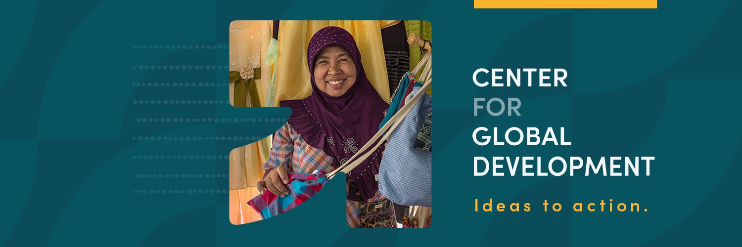 Center for Global Development's banner