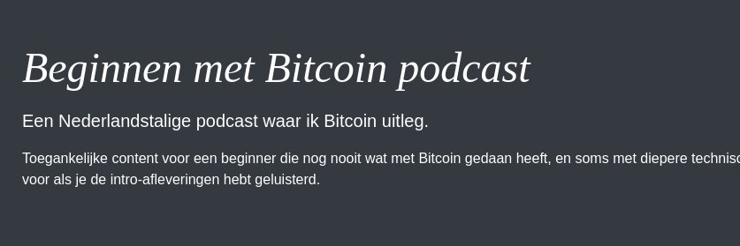 Beginnen met Bitcoin (.com) banner