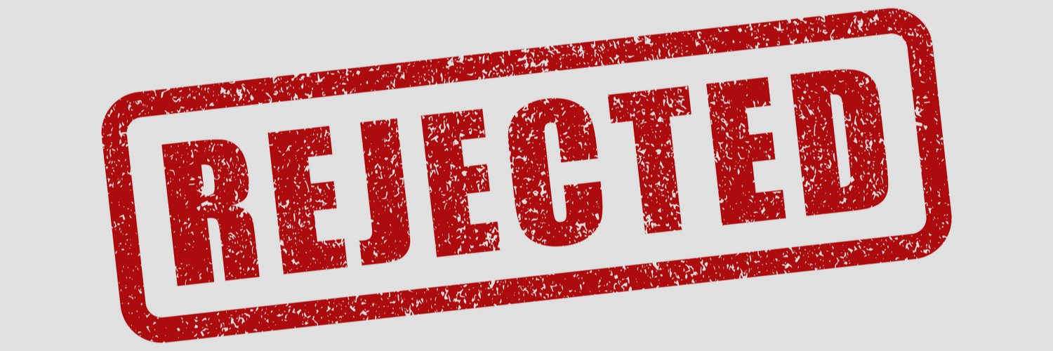 Manuscript Rejected banner